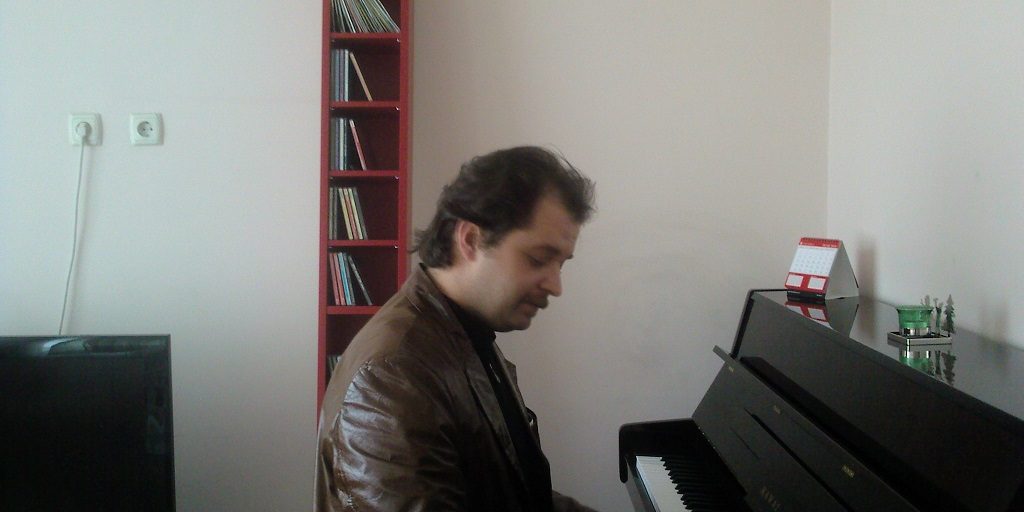 Playing piano
