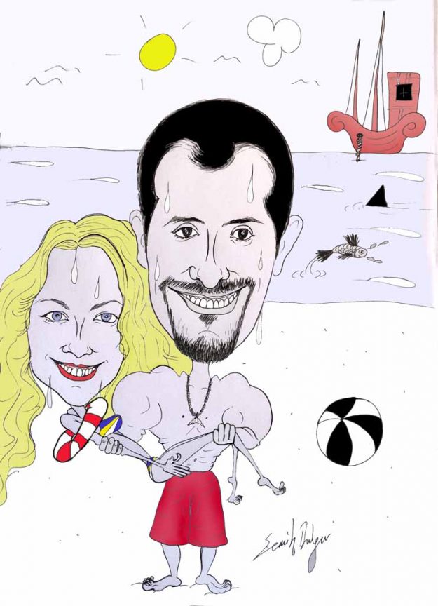 Dream holiday in hell! Portrait Cartoon