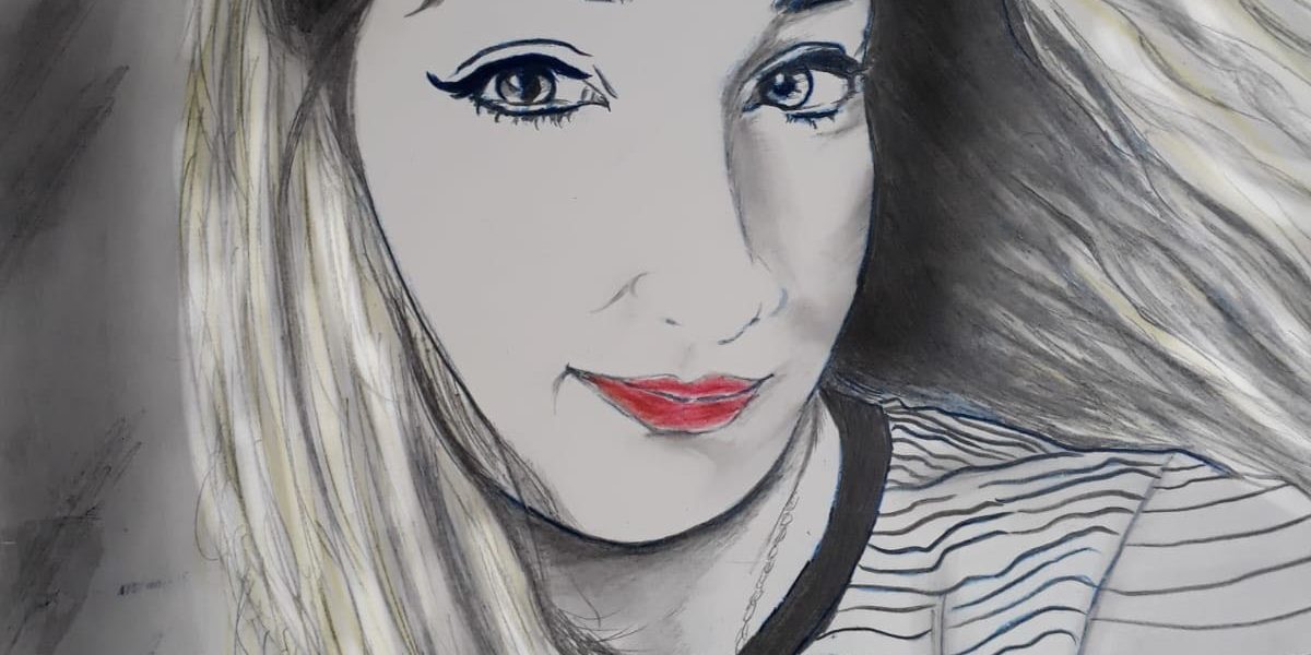 Kara Kalem Portre işte güzellik kadın