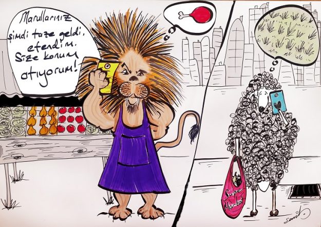 İnsan Eti pazarı hafta karikatur İnsan eti pazarı