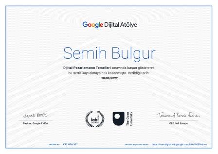 Google digital marketing certificate
