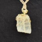 crystal head necklace design gold