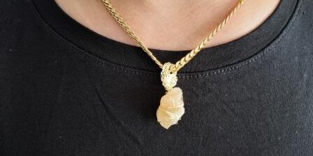 Kalsit kristal başlı kolye tasarım Kalsit kristal başlı kolye tasarım