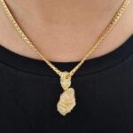 my own design crystal calcite head necklace