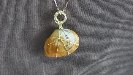 Fossil deniz kabuğu kolye tasarim ogretmen günü