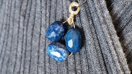 Lapis lazuli kolye tasarımım